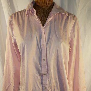 Liz Claiborne Women's Pink Button Down Shirt